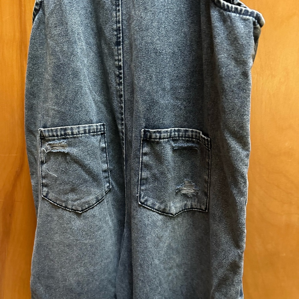 Three Bird Nest Blue Denim Jumpsuit - Picture 6 of 6